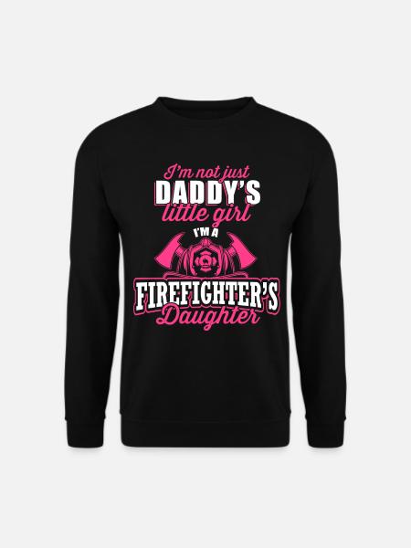 Firefighter's Daughter Firefighting Fireman Fire R - Unisex Pullover - Schwarz