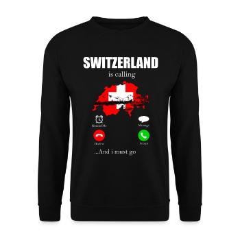 Suisse - Sweat-shirt Unisexe - noir - Devant - Alina (178cm) & Michal (187cm)