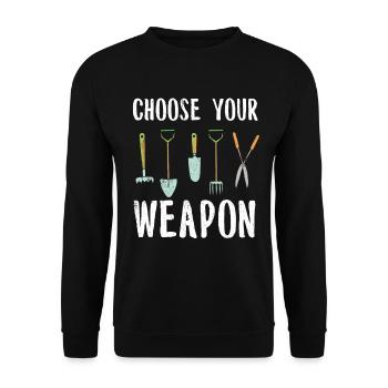 Jardin - Sweat-shirt Unisexe - noir - Devant - Alina (178cm) & Michal (187cm)
