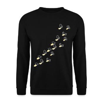 Bee bee beekeeper - Unisex Sweatshirt - black - Front - Alina (178cm) & Michal (187cm)