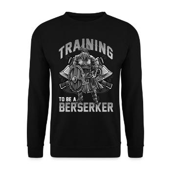 Wikinger Berserker Nordmänner Thor Odin Viking - Unisex Pullover - Schwarz - Vorne - Alina (178cm) & Michal (187cm)