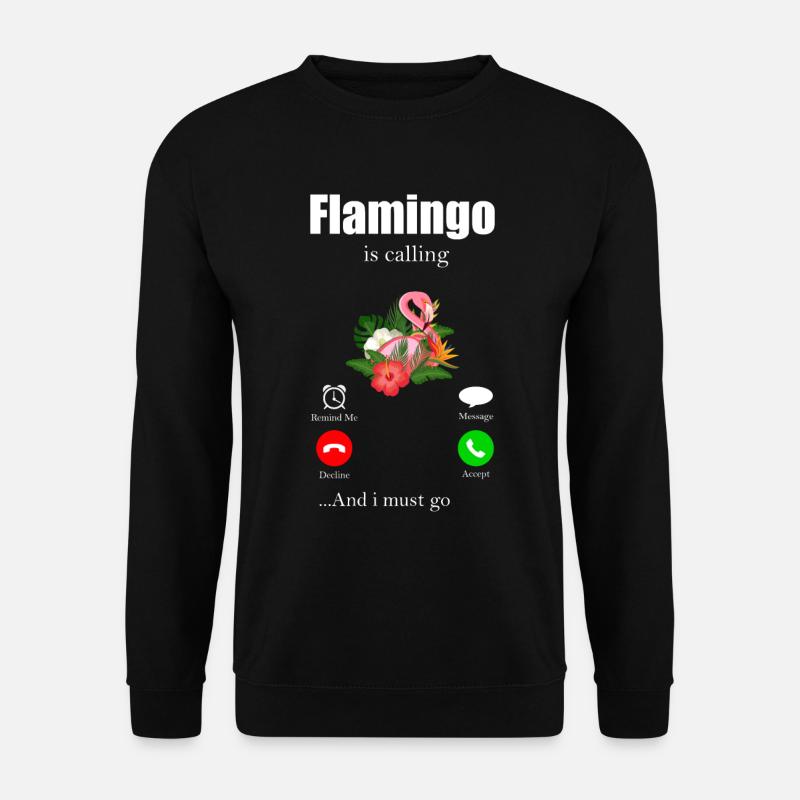 flamingo - Unisex Sweatshirt - black