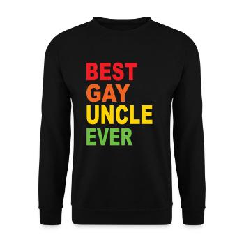 Best Gay Uncle Ever - Sweat-shirt Unisexe - noir - Devant - Alina (178cm) & Michal (187cm)