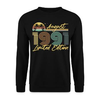 Août 1991 - Sweat-shirt Unisexe - noir - Devant - Alina (178cm) & Michal (187cm)