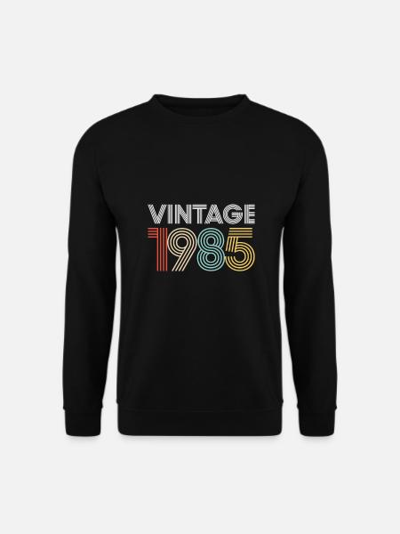 Vintage 1985 Anniversaire - Sweat-shirt Unisexe - noir