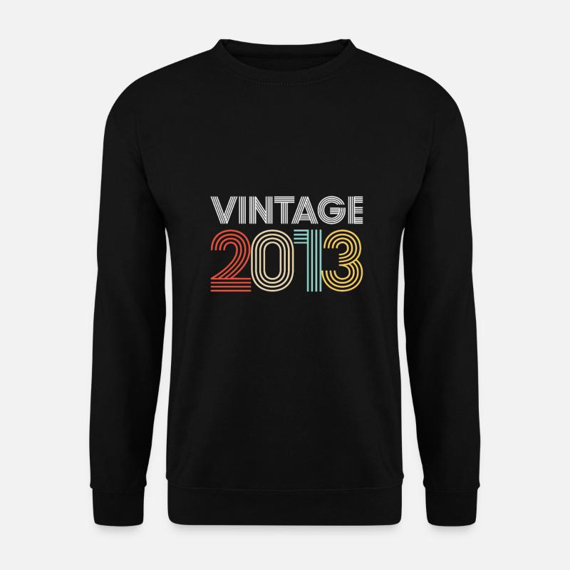 Vintage 2013 Anniversaire - Sweat-shirt Unisexe - noir