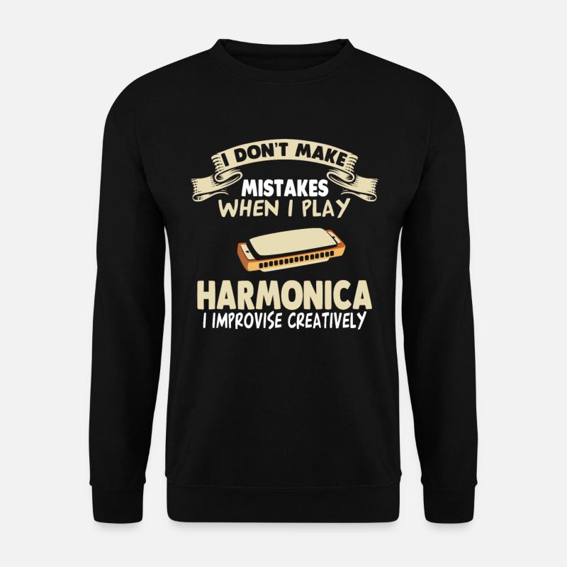Harmonica Harmonica Harmonica Harmonica - Sweat-shirt Unisexe - noir