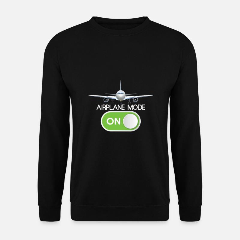 Airplane mode - Unisex Sweatshirt - black
