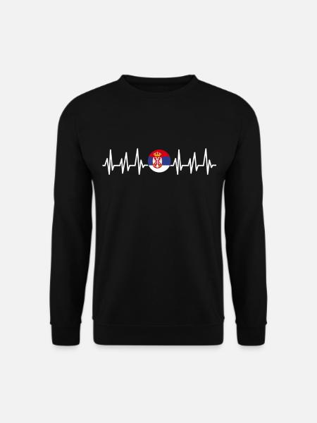 Serbien - Unisex Pullover - Schwarz