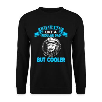 Captain Boat Owner Sailor Boat Yacht Ship - Unisex Sweatshirt - black - Front - Alina (178cm) & Michal (187cm)
