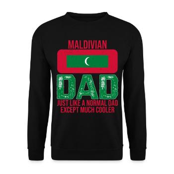 Drapeau maldivien papa Maldives pour la fête des pères - Sweat-shirt Unisexe - noir - Devant - Alina (178cm) & Michal (187cm)