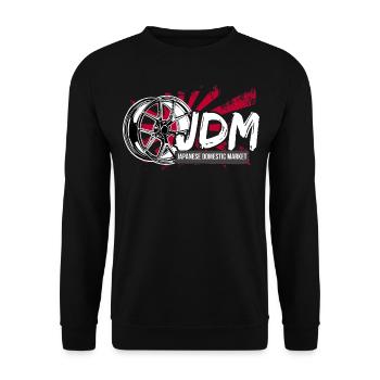 If one day the speed kills me.. / Paul Walker JDM - Unisex Pullover - Schwarz - Vorne - Alina (178cm) & Michal (187cm)