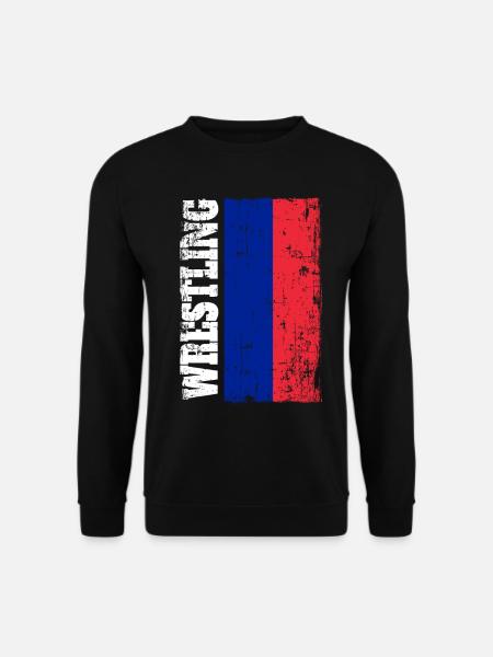 Lutte lutte lutteur drapeau drapeau Russie - Sweat-shirt Unisexe - noir