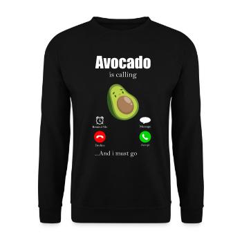 Avocado - Sweat-shirt Unisexe - noir - Devant - Alina (178cm) & Michal (187cm)