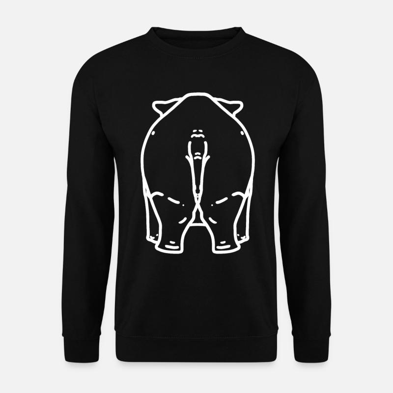 Fesses de rhinocéros - Sweat-shirt Unisexe - noir
