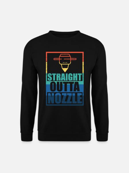 3d Druck Drucker 3d Printer Printing Geschenk - Unisex Pullover - Schwarz