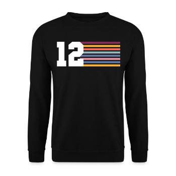 12 - Unisex Sweatshirt - black - Front - Alina (178cm) & Michal (187cm)