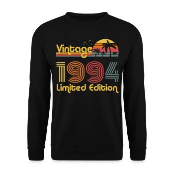 1994 Année de naissance - Sweat-shirt Unisexe - noir - Devant - Alina (178cm) & Michal (187cm)