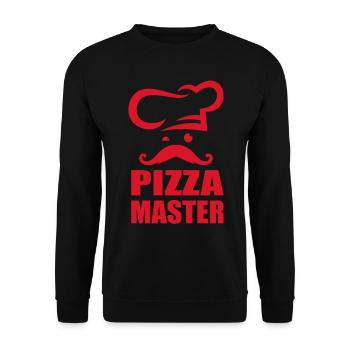 Pizza Master Feinschmecker Pizza Chefkoch Pizzeria - Unisex Pullover - Schwarz - Vorne - Alina (178cm) & Michal (187cm)