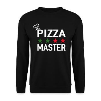 Pizza Master Pizza Chefkoch Italienische Pizza - Unisex Pullover - Schwarz - Vorne - Alina (178cm) & Michal (187cm)
