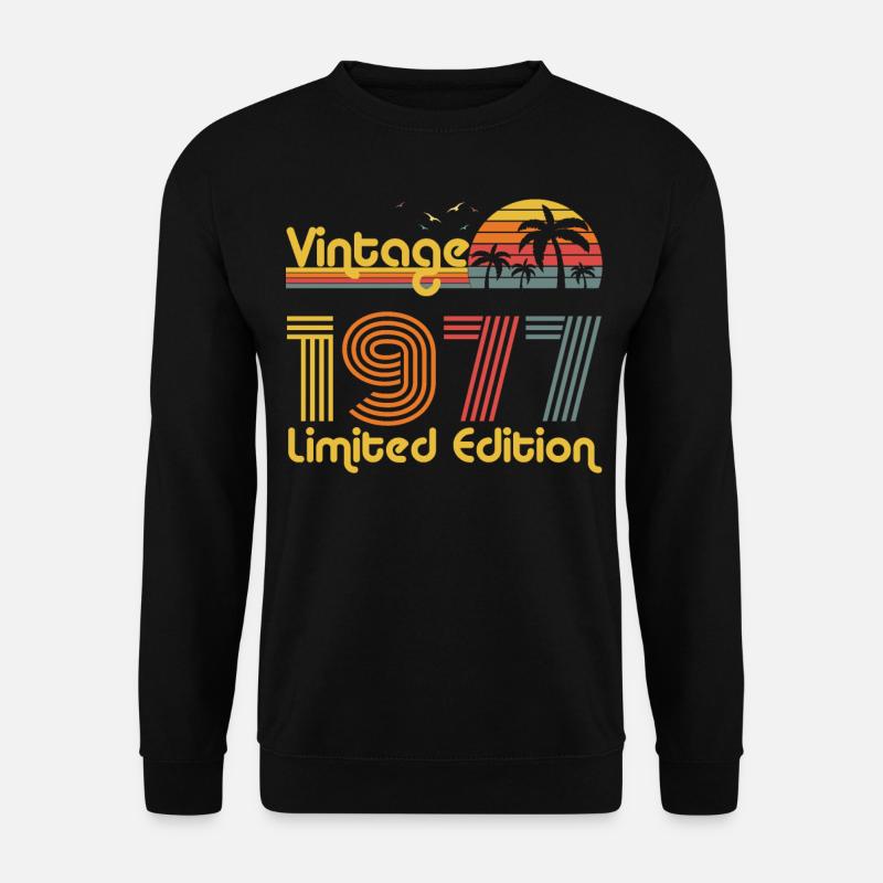 Born 1977 - Unisex Sweatshirt - black