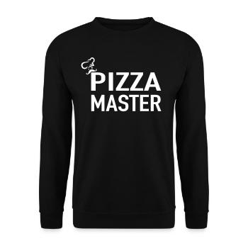 Pizza Master Pizza Chefkoch - Italienische Pizza - Unisex Pullover - Schwarz - Vorne - Alina (178cm) & Michal (187cm)