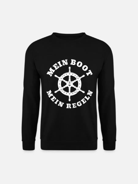 Boot Kapitän Geburtstag Weihnachten Geschenk Idee - Unisex Pullover - Schwarz