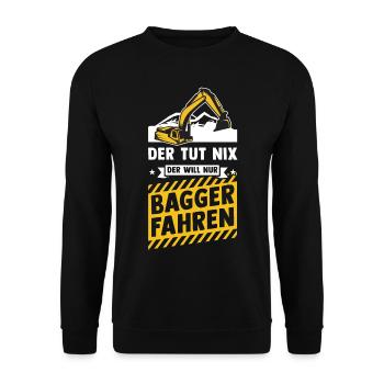 Bagger - Unisex Pullover - Schwarz - Vorne - Alina (178cm) & Michal (187cm)