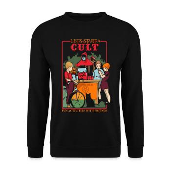 Blackcraft Cult Games Occult Witchcraft Satan Pent - Unisex Pullover - Schwarz - Vorne - Alina (178cm) & Michal (187cm)