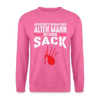 Dudelsack Schottland Männer Geschenk - Unisex Pullover - Pink - Vorne