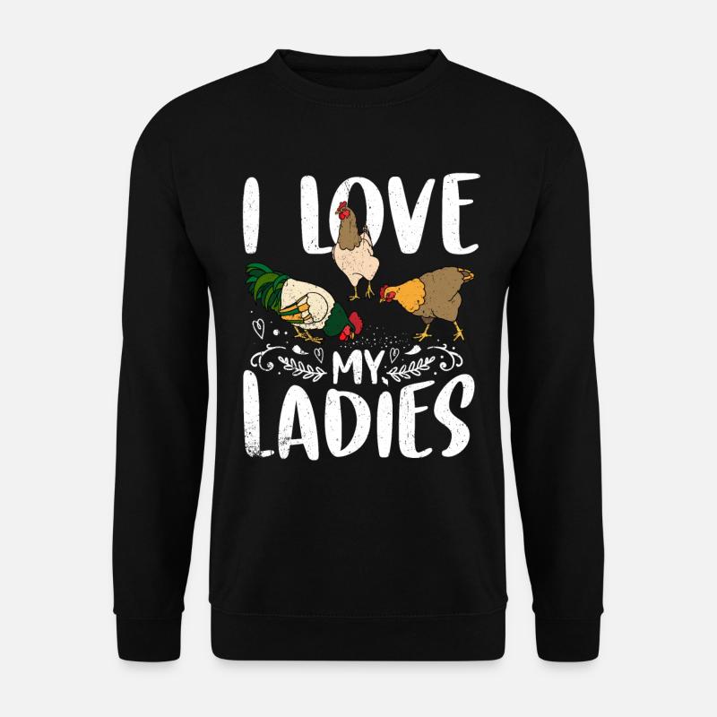 Huhn - Unisex Pullover - Schwarz