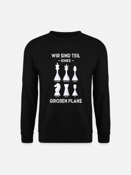 Schach Verschwörung Verschwörungstheoretiker - Unisex Pullover - Schwarz