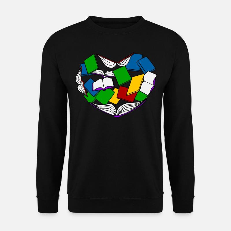 Reading - Book - Books - Unisex Sweatshirt - black