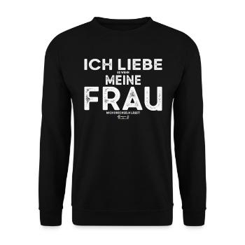 Drechsler Drechseln Drechselbank Drechsel - Unisex Pullover - Schwarz - Vorne - Alina (178cm) & Michal (187cm)