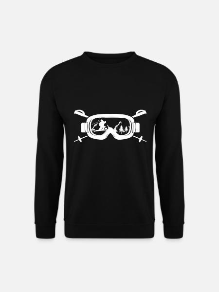 Skifahren - Unisex Pullover - Schwarz