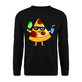 Plage - Sweat-shirt Unisexe - noir - Devant - Alina (178cm) & Michal (187cm)