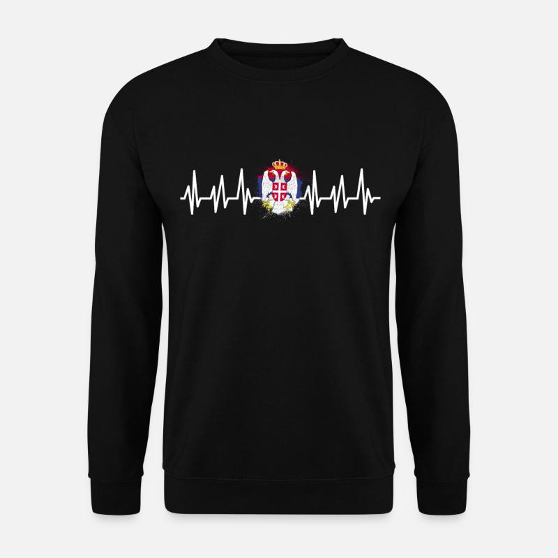 Serbien - Unisex Pullover - Schwarz