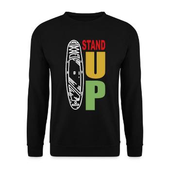 Stand Up Paddle Board - SUP Board Paddle Board - Unisex Sweatshirt - black - Front - Alina (178cm) & Michal (187cm)