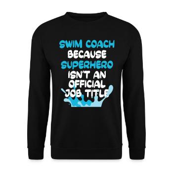 Instructeurs de natation - Sweat-shirt Unisexe - noir - Devant - Alina (178cm) & Michal (187cm)