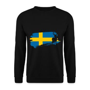 Suède - Sweat-shirt Unisexe - noir - Devant - Alina (178cm) & Michal (187cm)