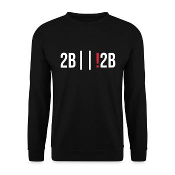 Programmierer Debugging 2b or not 2b - Unisex Pullover - Schwarz - Vorne - Alina (178cm) & Michal (187cm)