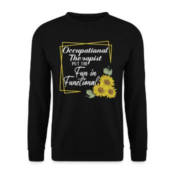 Occupational Therapist Kids Health-Care Worker - Unisex Sweatshirt - black - Front - Alina (178cm) & Michal (187cm)