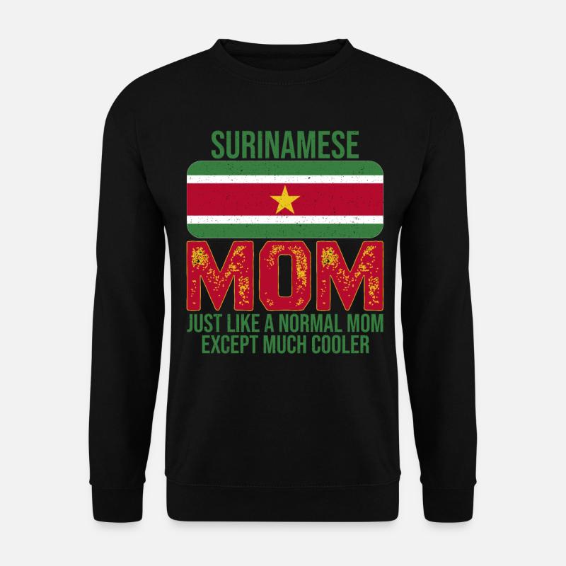 Surinamese Mom Surinam Flagge Muttertag - Unisex Pullover - Schwarz