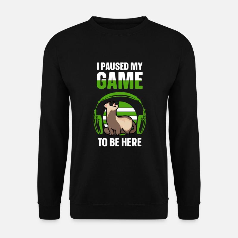 Furet Gaming J’ai mis mon jeu en pause - Sweat-shirt Unisexe - noir
