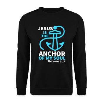 Jésus, Jésus, Jésus chrétien chrétien chrétien chrétien - Sweat-shirt Unisexe - noir - Devant - Alina (178cm) & Michal (187cm)