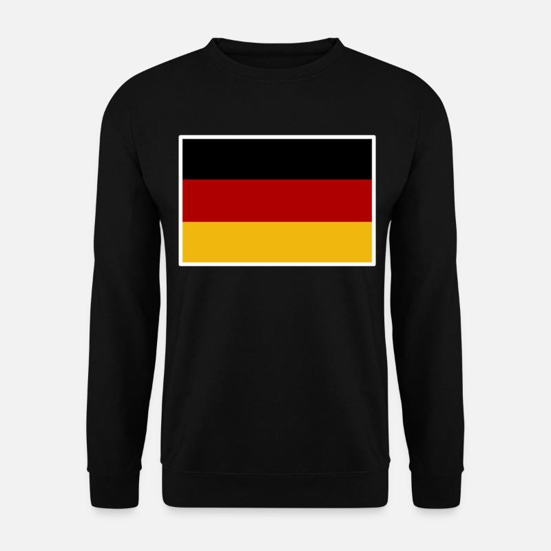Fußball Deutschland Flagge Deutsch Fußball Trikot - Unisex Pullover - Schwarz