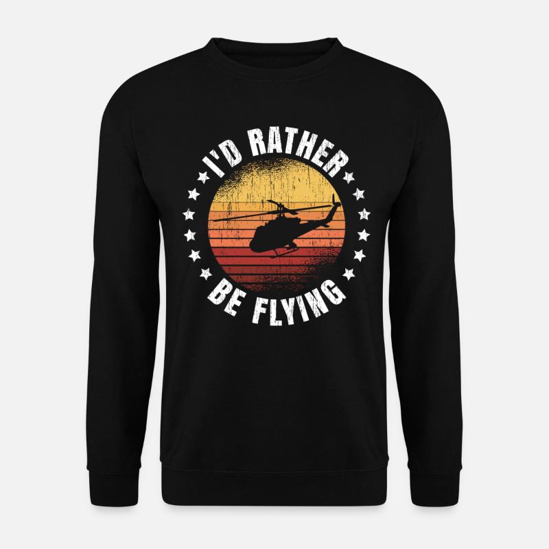 Helicopter Pilot Geschenk - Unisex Pullover - Schwarz
