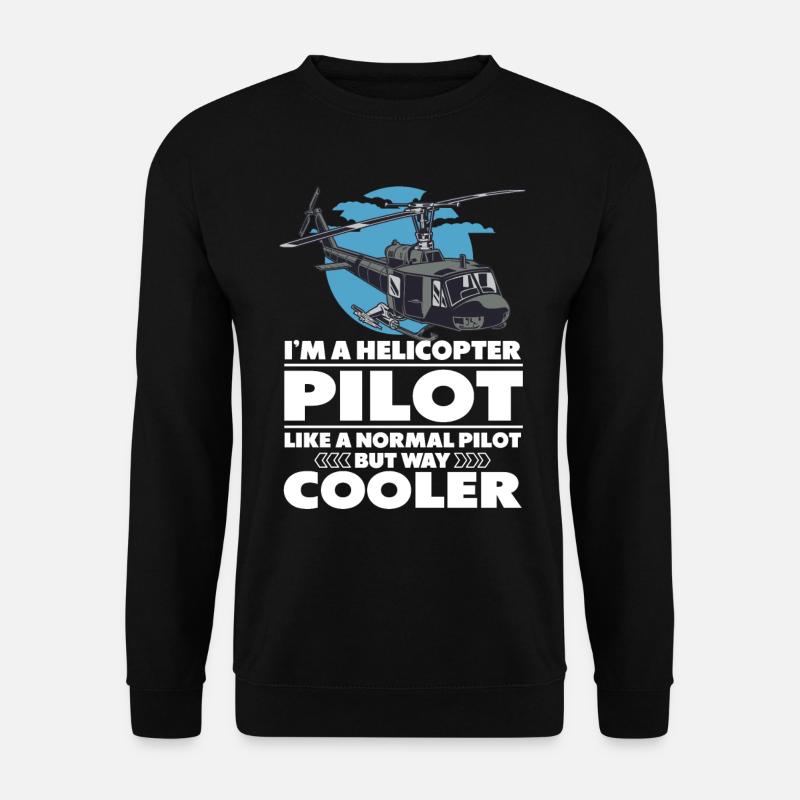 Cool Helicopter Pilot - Unisex Pullover - Schwarz