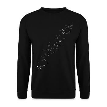 Music music key symbol - Unisex Sweatshirt - black - Front - Alina (178cm) & Michal (187cm)