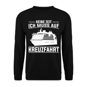 Schiffsreise Kreuzfahrer Schifffahrt Schiff Kreuzf - Unisex Pullover - Schwarz - Vorne - Alina (178cm) & Michal (187cm)